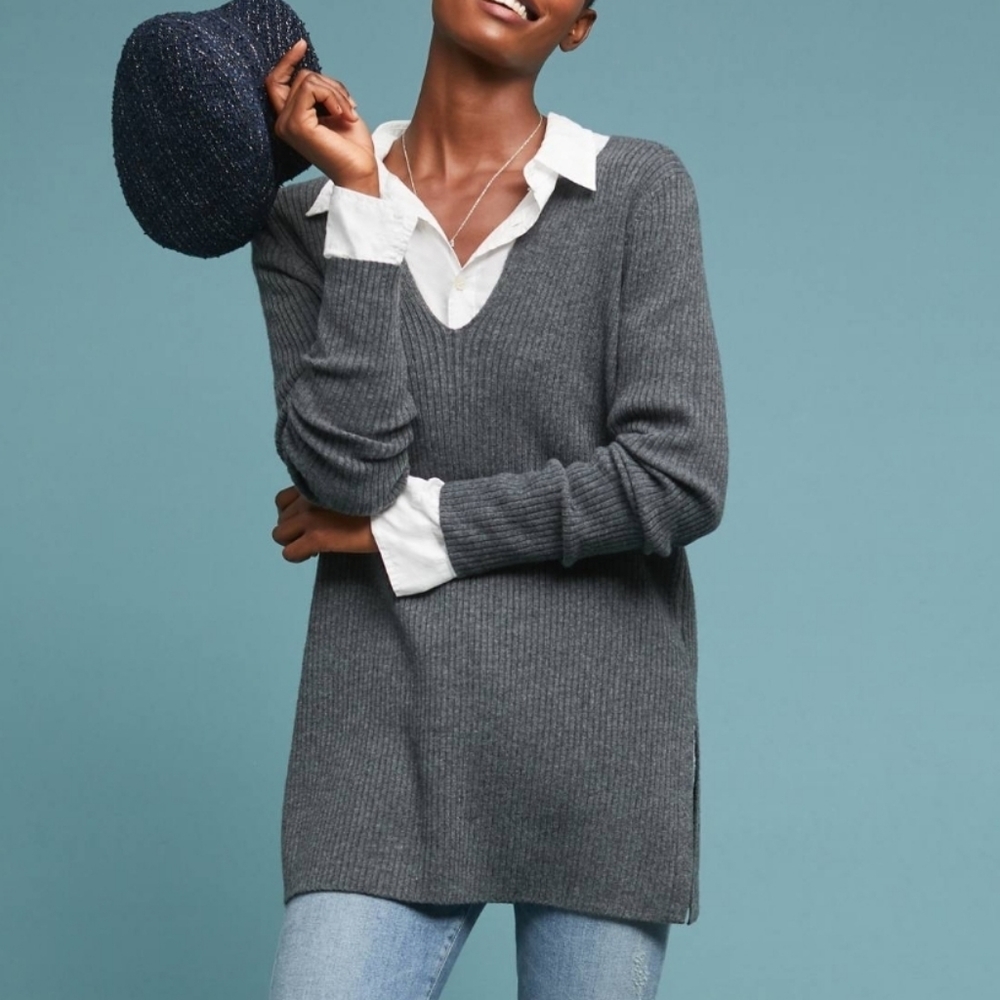 Anthropologie Amrita Gray Tunic